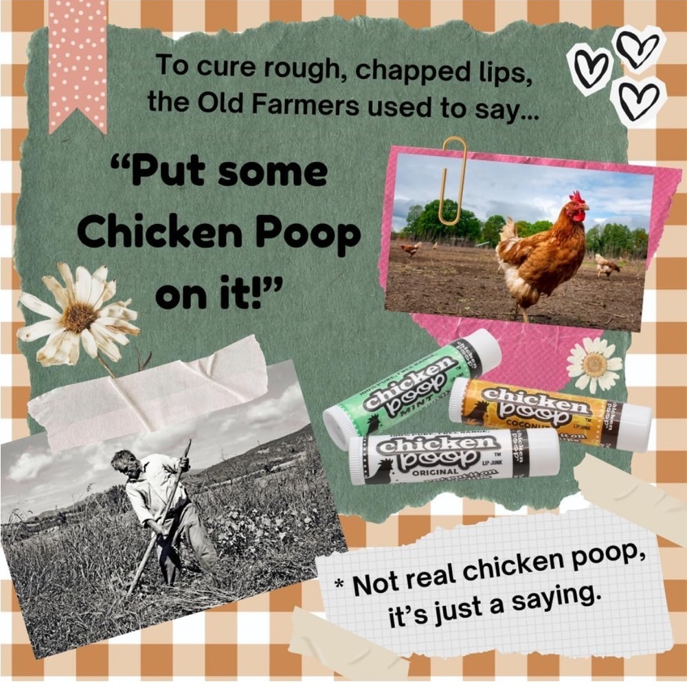 Chicken Poop lip junk New factory sealed . 1 tube - Picture 6 of 6